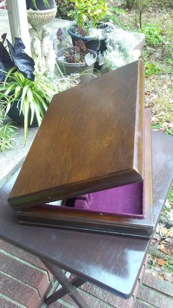 Solid Wood Antique Silverware Storage Box