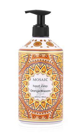 New Anatolia Daphne Luxury Hand Soap• Orange Blossom• Multiple Scents• 24oz Mosaic Bottles