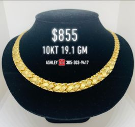 Gargantilla de oro 10k / women’s choker chain