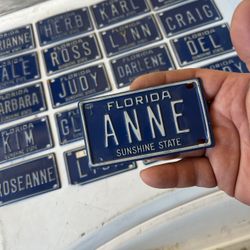 Vintage License Bike Plates