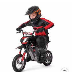 kids electric Dirt Bike 24 Volt Electric Motorcycle for Kids' - Exclusive Red/Black