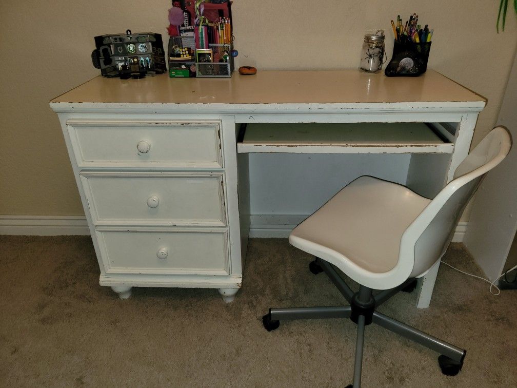 Shabby Chic Desk and Chair