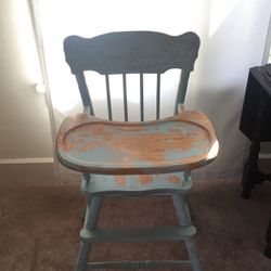Vintage Wood Highchair