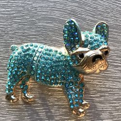 New Betsy Johnson Adorable French Bulldog Pendant/Brooch $10