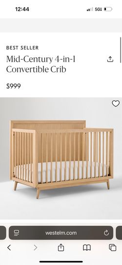 West elm Pottery Barn Crib