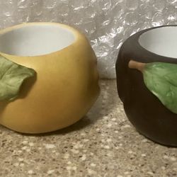 PARTYLITE Fruit Shaped Tea Light Candle Holders Set Home Decor