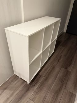 White Cube Storage Shelf Unit
