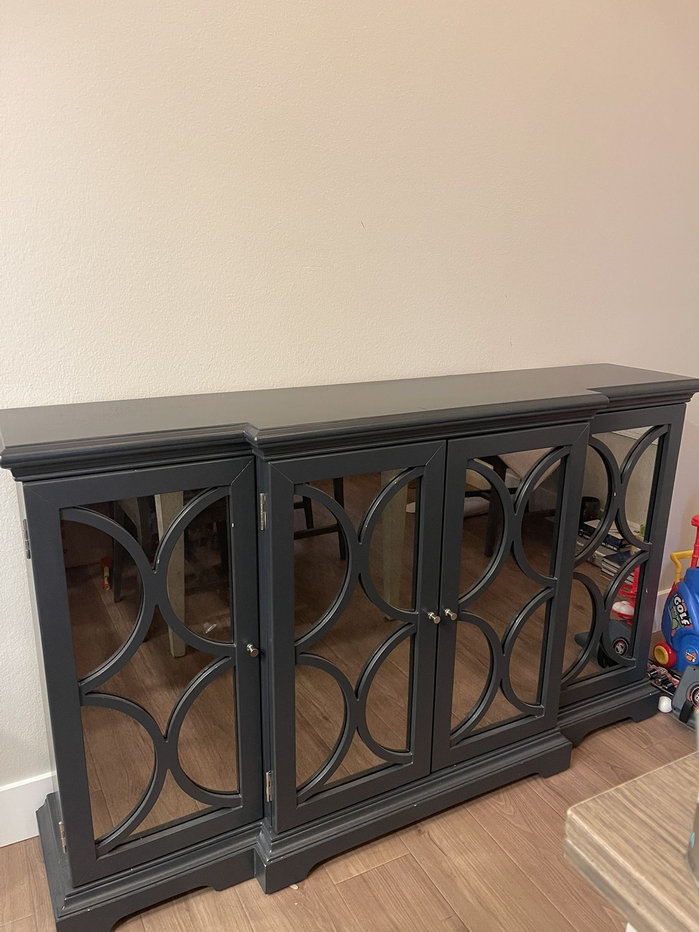 Slim Console Cabinet TV Stand $300
