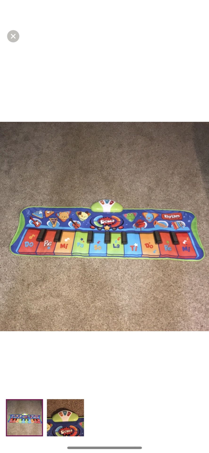 Step-to-Play Piano Mat - Musical Electronic Floor Keyboard for Toddlers and Kids