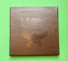 Original Art/ Acrylic Canvas Gold On Gold 