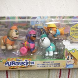 New Disney Jr. Pupstruction 5 Piece Figure Set