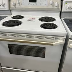 White Coil Stove Preowned