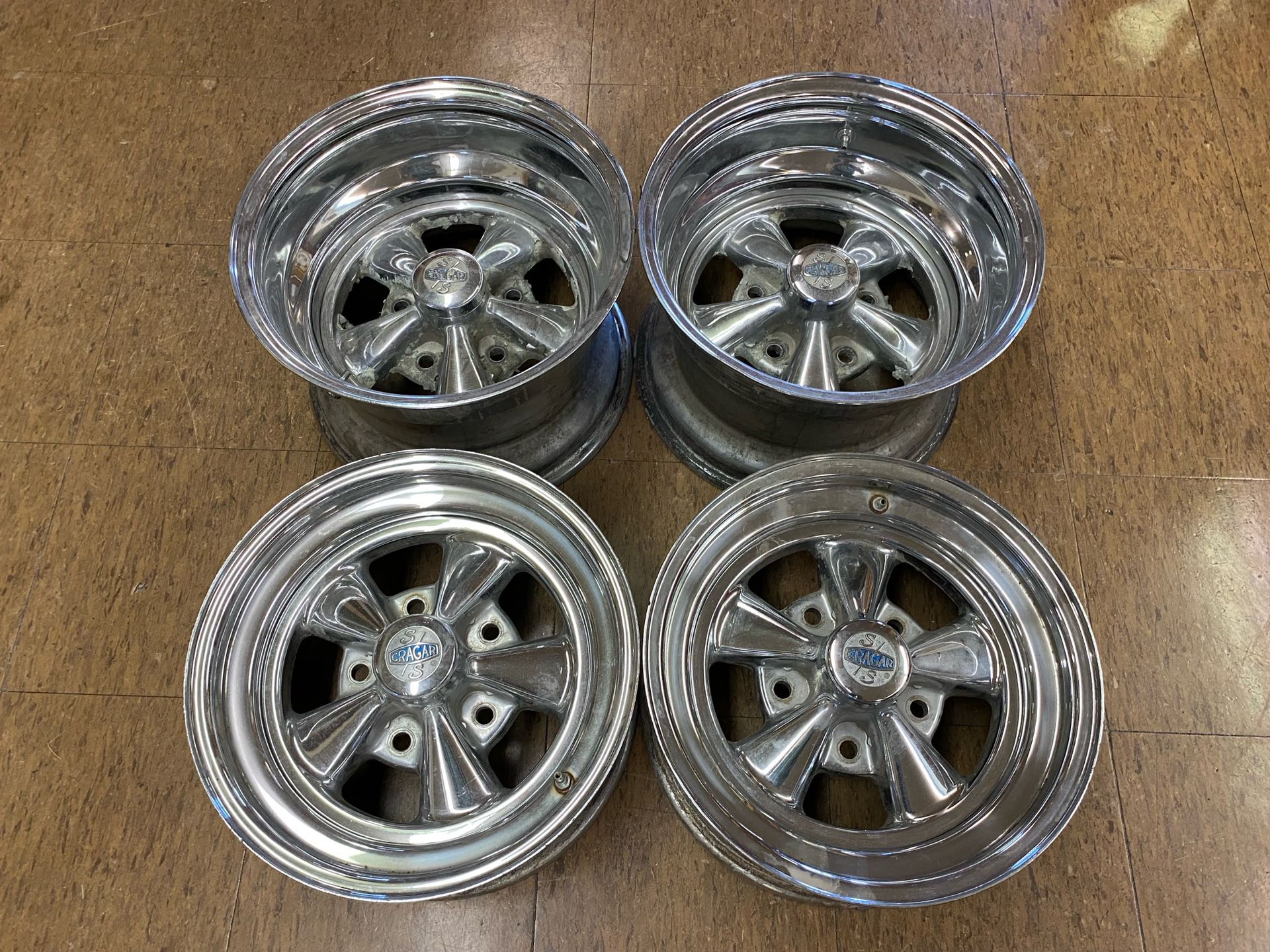 Set Of Four Cragar SS Wheels 15x7 And 15x10
