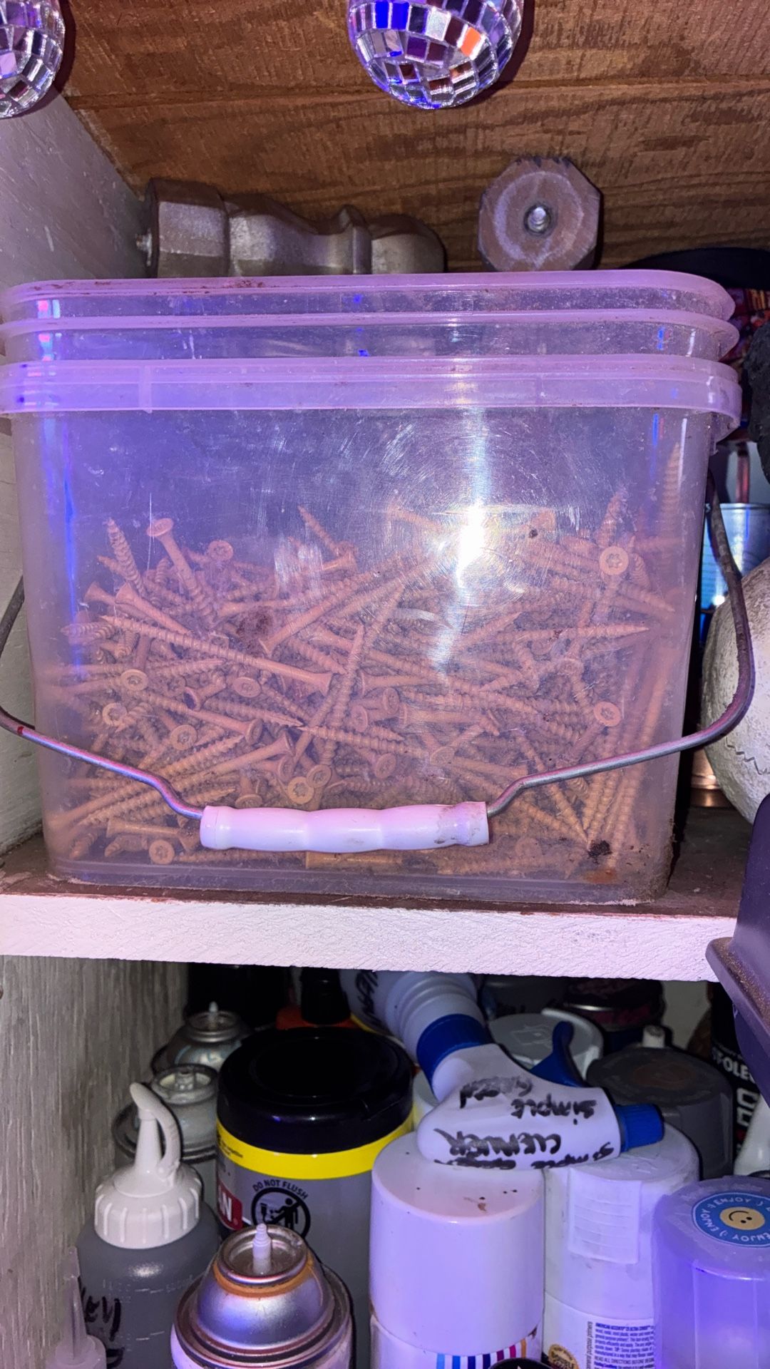 Box Of 10x3” Treated Wood And Fence Screws