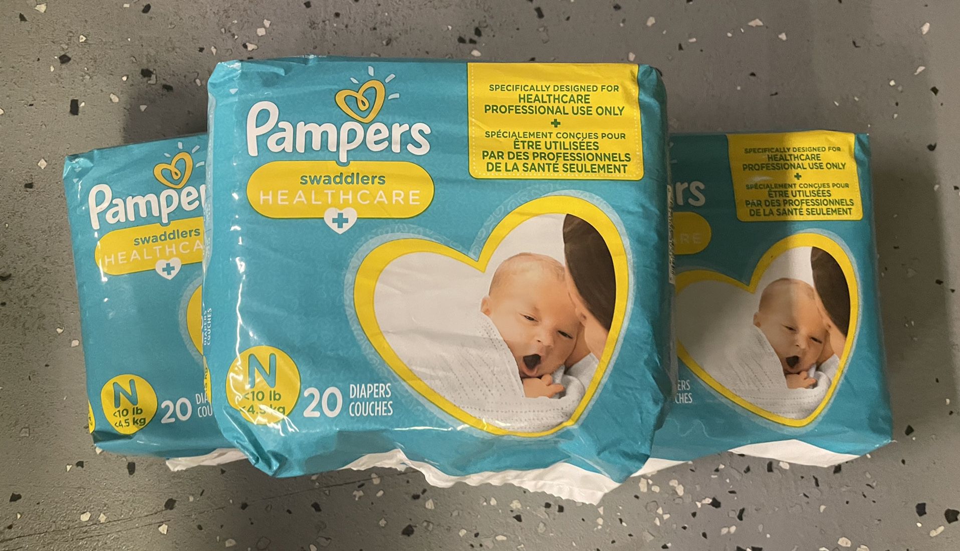 Diapers Newborn/Size 0 (< 10 lb),60 Count - Pampers Swaddlers Disposable Baby Diapers,