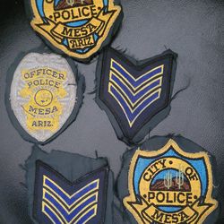 Uniform worn police patches