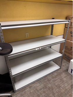 Grey Rivet Rack Shelves