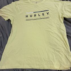 Hurley Men’s Size Large Yellow Graphic T-Shirt NWOT