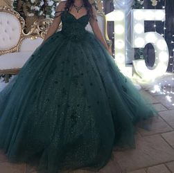Emerald Quinceañera Dress