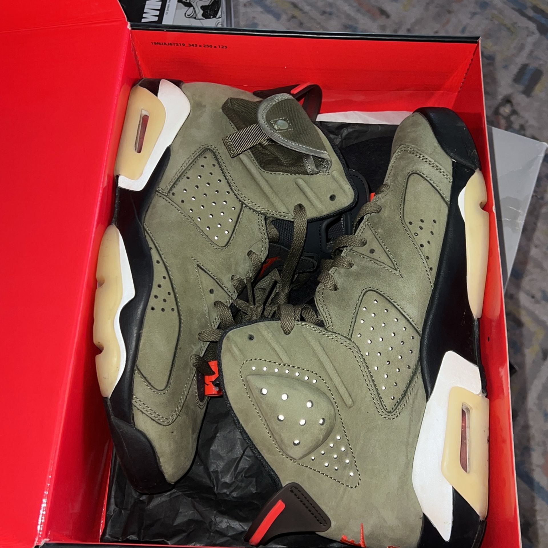 Jordan 6 Travis Scott Size 10.5