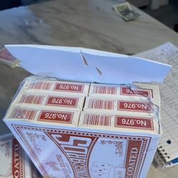 Two boxes of standard playing cards
