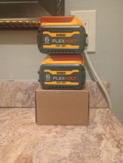 New Dewhalt 6ah Flex Batteries - Firm Price 