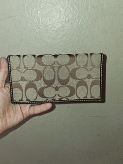 Coach Signature Canvas Slim Wallet