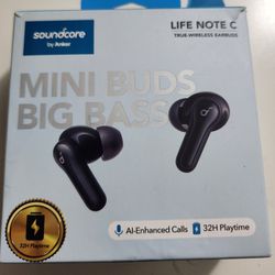 soundcore by Anker- Life Note C Earbuds True Wireless Headphones,  IPX5, 8/32-Hour
