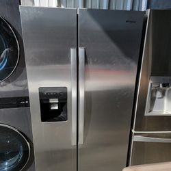Whirlpool Refrigerator Side By Side Stainless Steel 