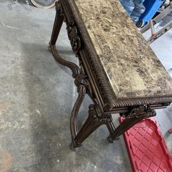 Victorian Granite Top Console Table 