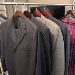 Nice Dress Suits 42 Regular, Jackets, and Shirt 16 1/2-17 Neck 32 Sleeves.   Suits $75, Jackets $50, Shirts $10