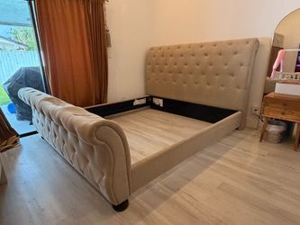King Size Bed Frame - $150