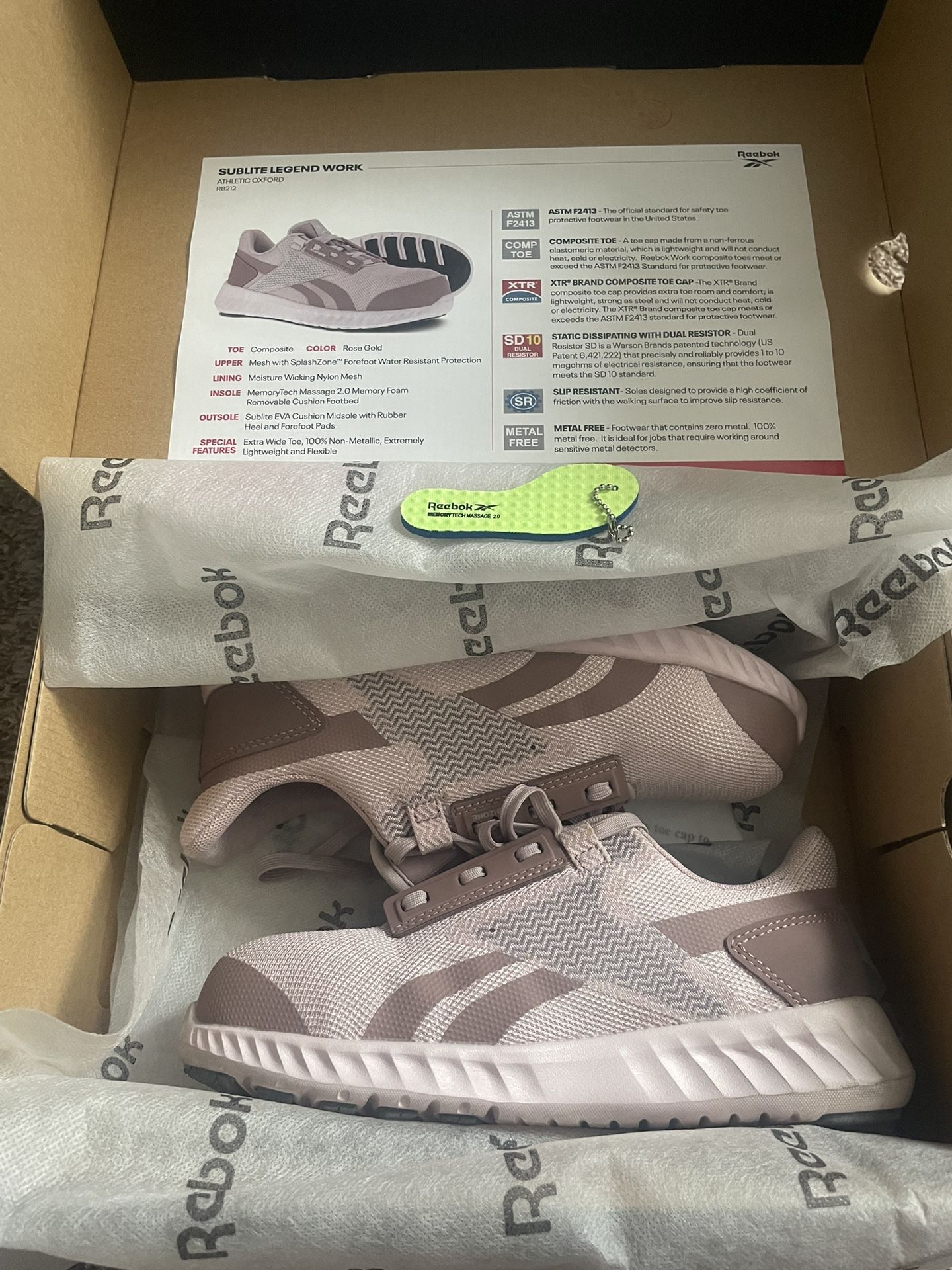 New Women's Reebok Work Shoe (size 5.5w)