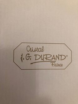 JG Durand Vincennes Vase Crystal Cristal Au aplomb Star Arch Fan Design Vase