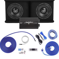 Speakers amplifier boombox  Skar Audio  double 8" Complete set