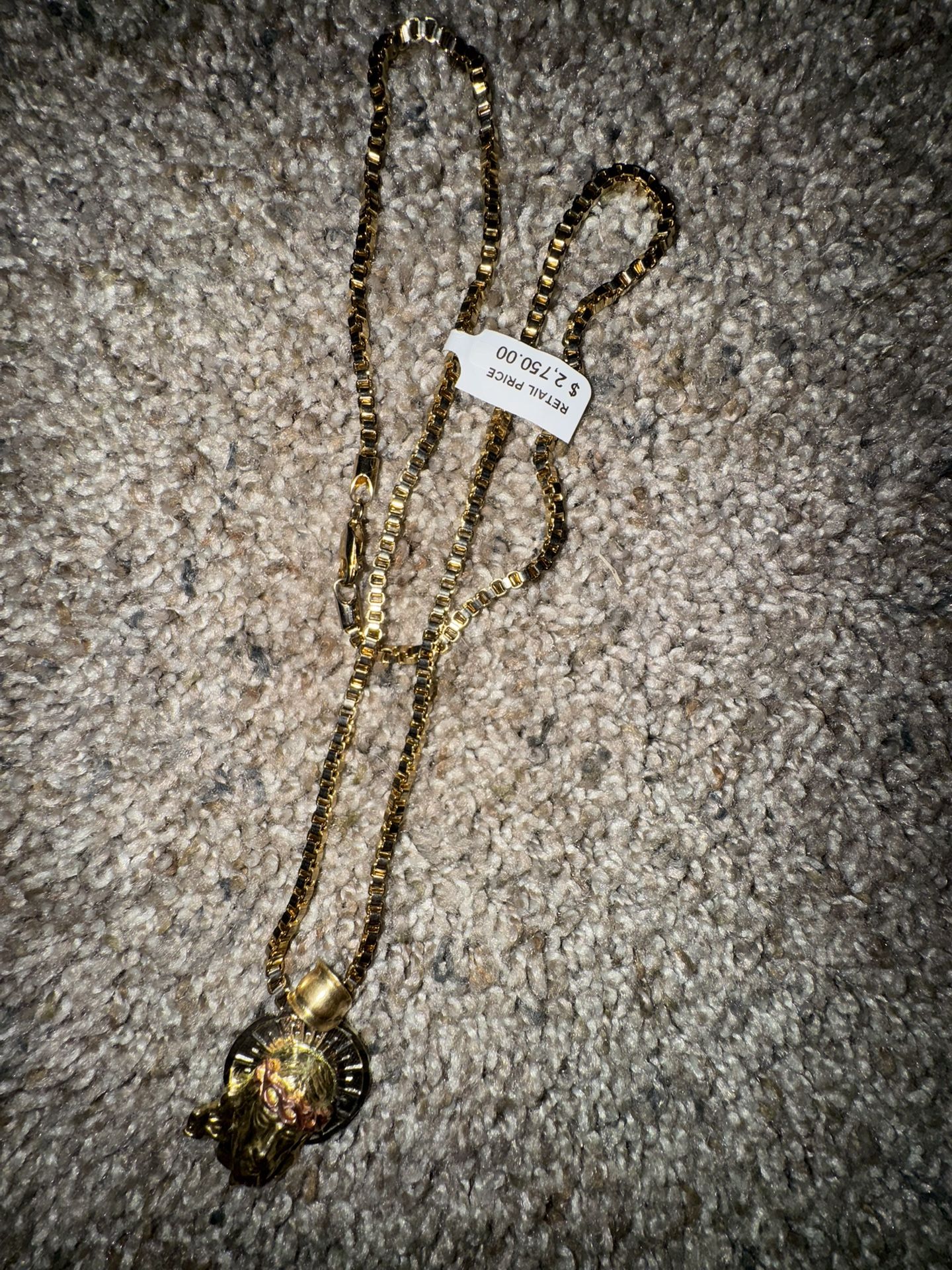Gold Chain And Pendant 14k