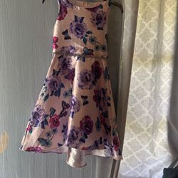 Purple Flower Dress Size 12