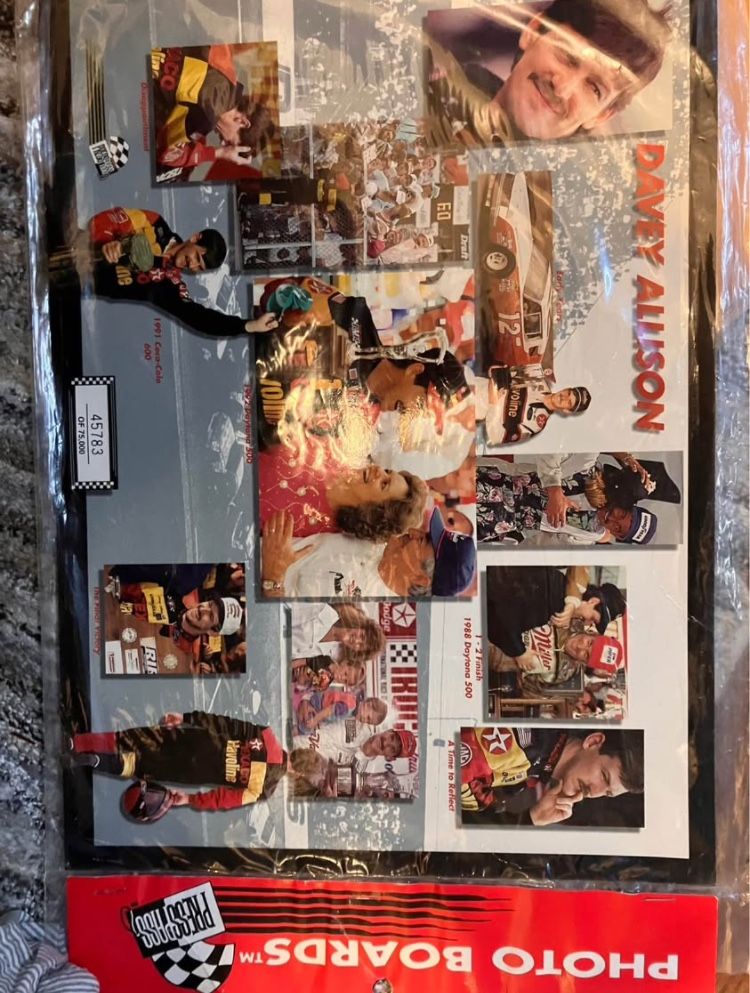 1993 Davey Allison (#28) Press Pass Photo Board NASCAR Limited Print
