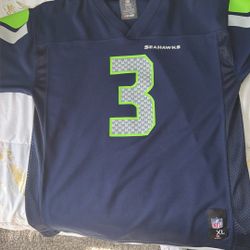Seattle Seahawks #3 Russell Wilson Home Jersey 