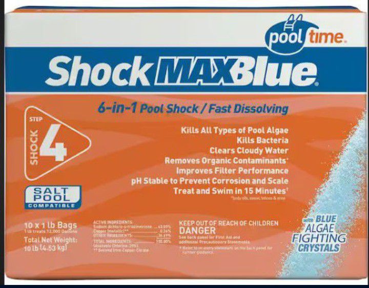 Pool Time® Shock MaxBlue (10 Lb. Box)