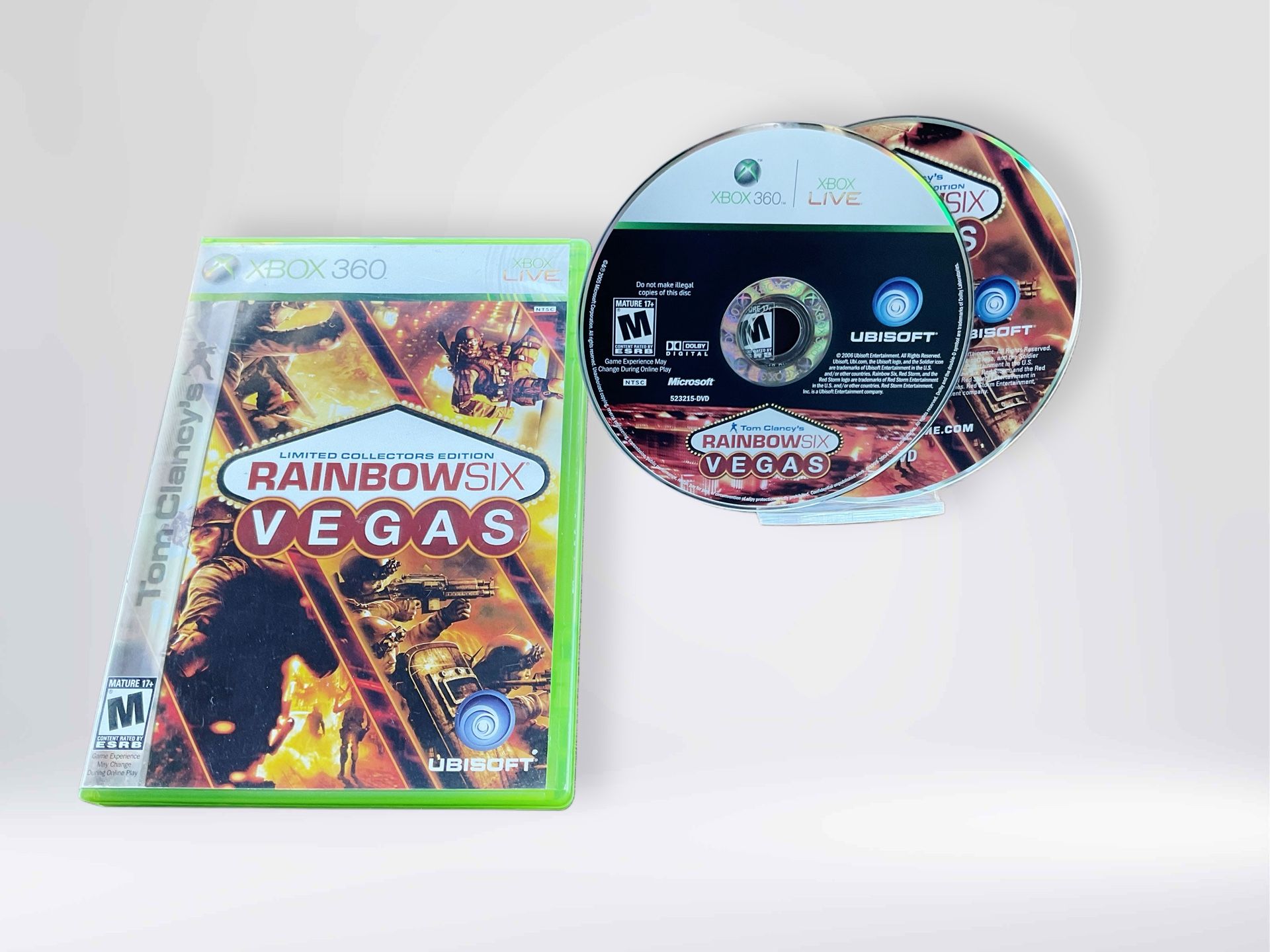 Tom Clancy's Rainbow Six: Vegas 2 Xbox 360 (2008) 2 disks Tested No Manual