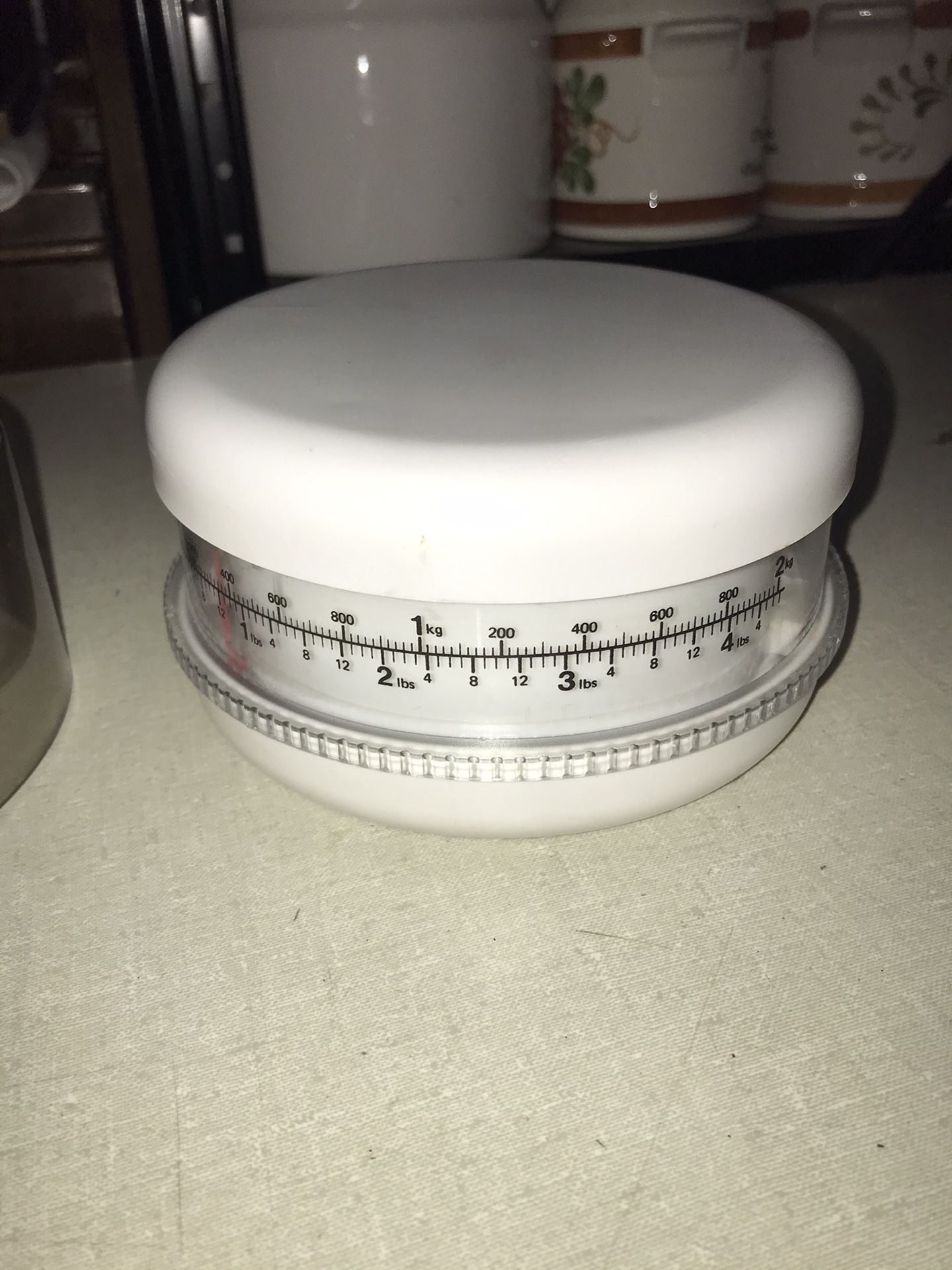 Round Kitchen Scale With Cover