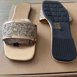 Rose Gold Sandal Size 7.5