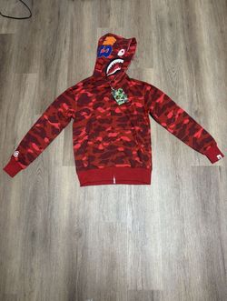 Red Camo Bape Hoodie 