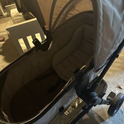 stroller and car seats