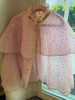 Disney Princess Pink & Gold Sparkle Cape XS/S