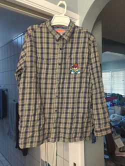 Empyre Long Sleeved Flannel Shirt Size L