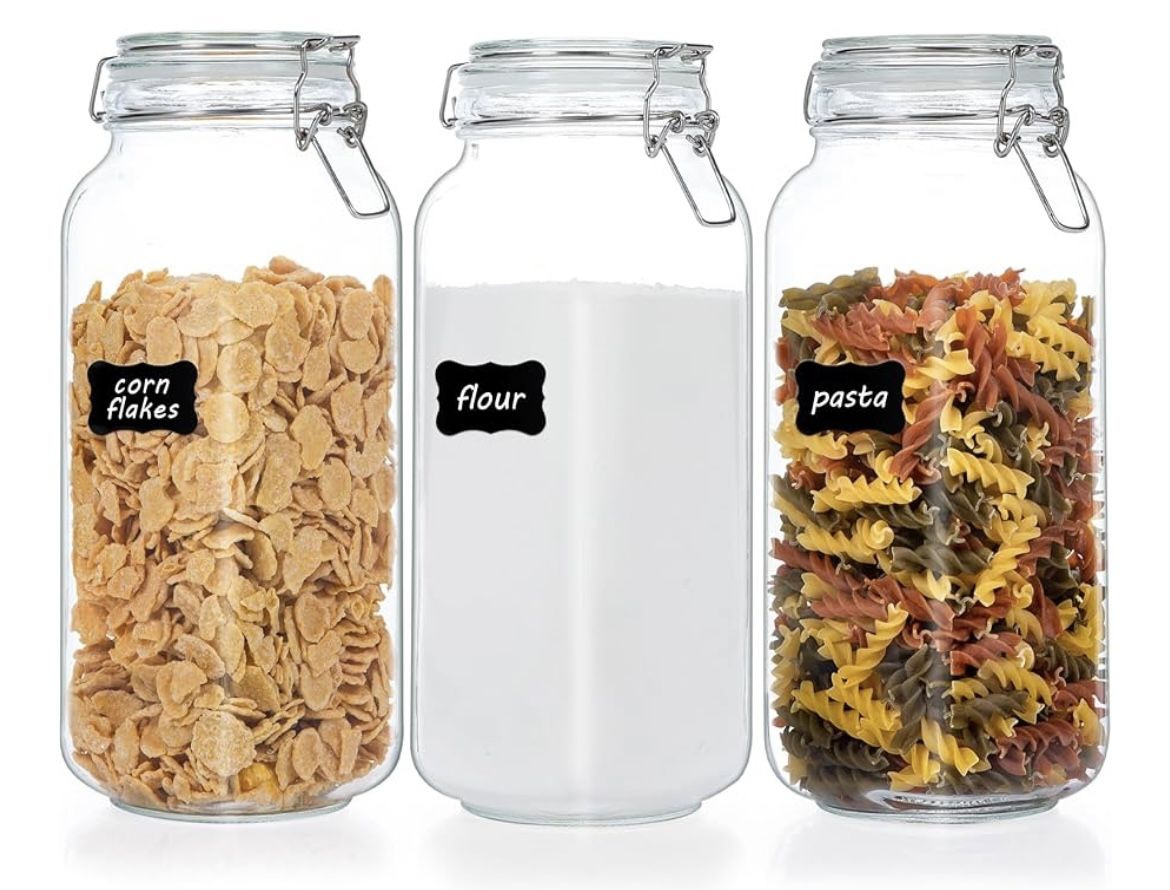 Glass Storage Container 78oz  both for $15