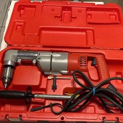 Milwaukee 1/2 in. Heavy Right-Angle Drill 7 Amp Corded 1/2 in. Corded Right-Angle Drill Kit with Hard Case