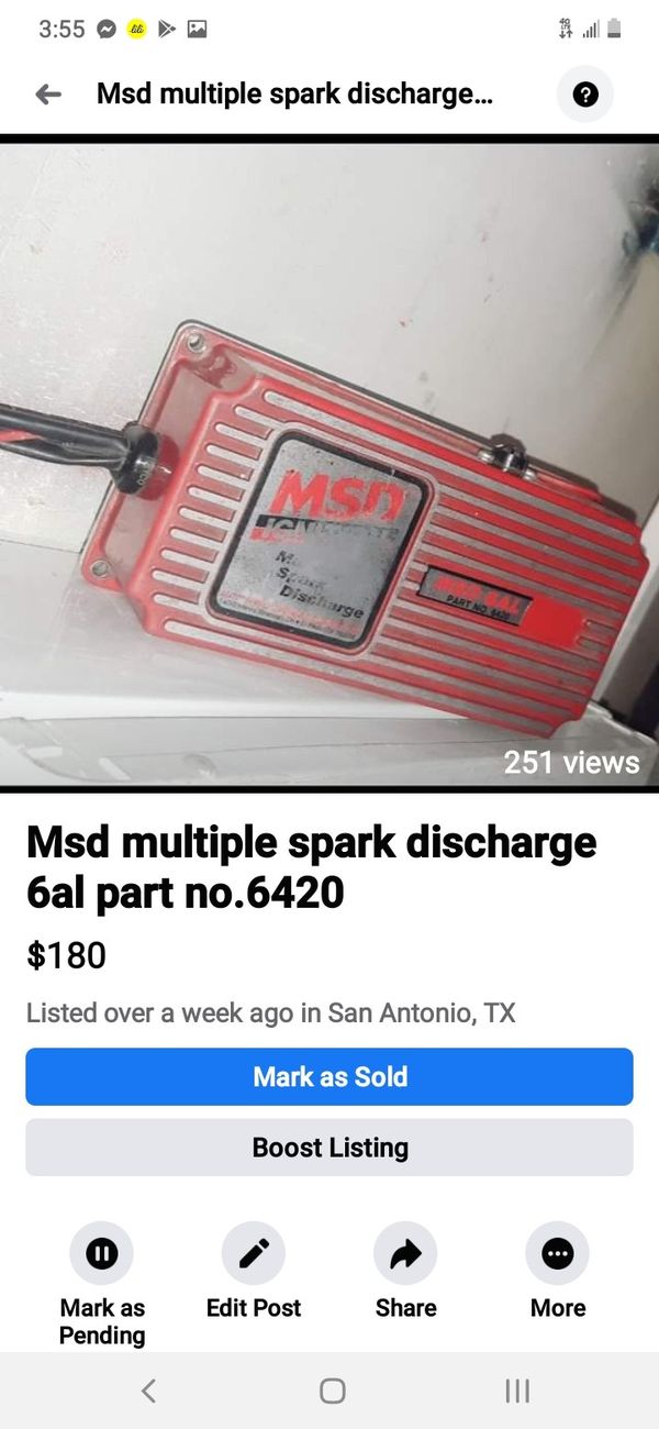 Msd 6al Part No 6420 Multiple Spark Discharge For Sale In